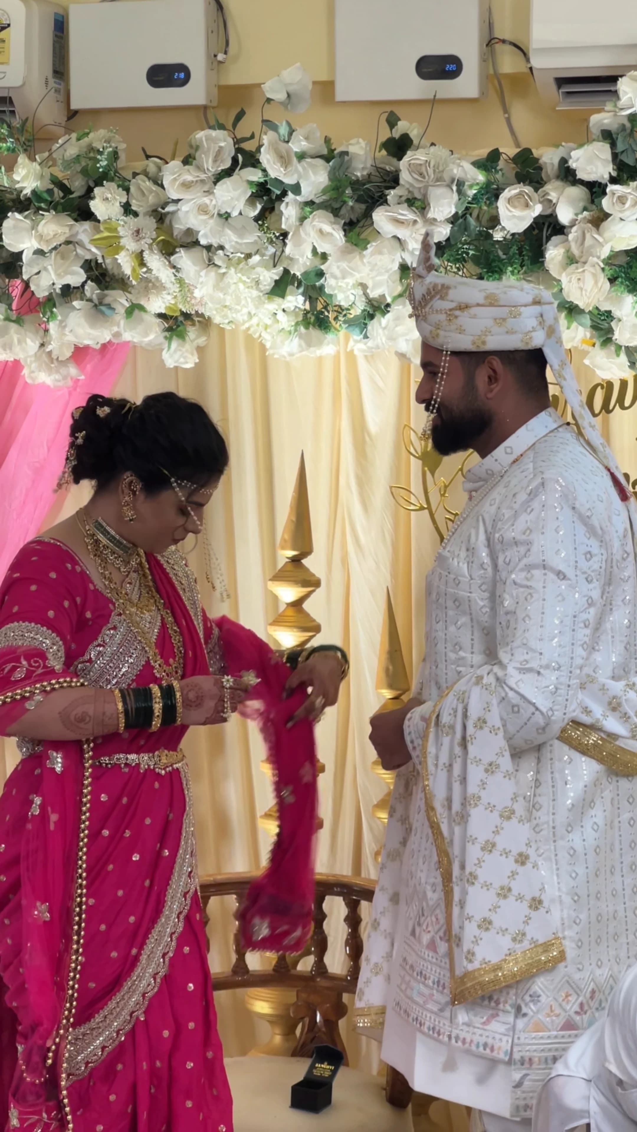 Bride & Groom Ceremony on Decorated Stage
